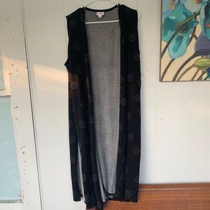 LuLaRoe Long Open Front Sweater Vest